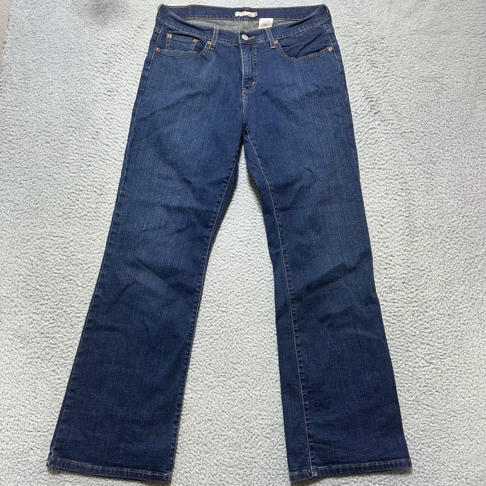 Levi's 512‎ Perfectly Slimming Bootcut Jeans Dark Wash Women's Size 16W